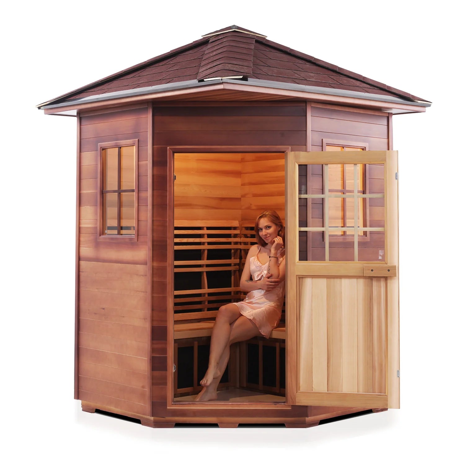 Hemlock Hut 2740 Far Infrared Outdoor Sauna Room